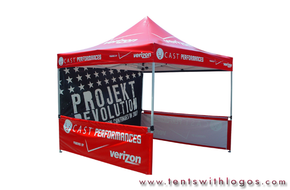 10 x 10 Pop Up Tent - Verizon